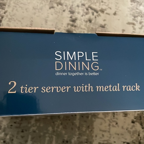 SIMPLE DINING 3 tier server with metal rack - Picture 3 of 6